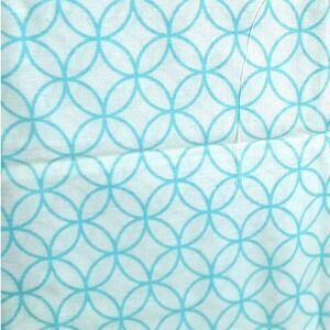 Vintage JoAnn Fabrics Mint Geometric Cotton Fabric 44x43" Retro Circle Print